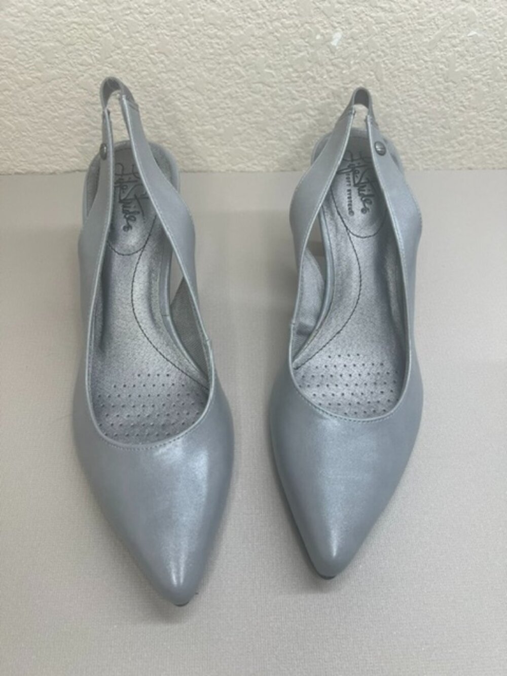 LifeStride Shena Women's Slingback Gray High Heels Size 8.5M